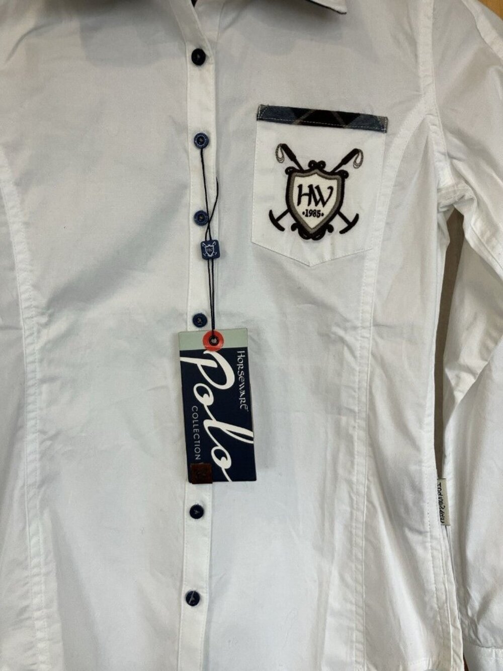 NWT Horse ware Ireland Aurore XXS Competition Dress White Shirt Classic Prep - Picture 4 of 7